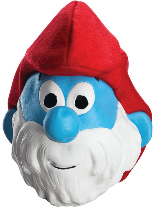 Adult's Mens Smurfs The Lost Village Papa Smurf Mask Costume Accessory