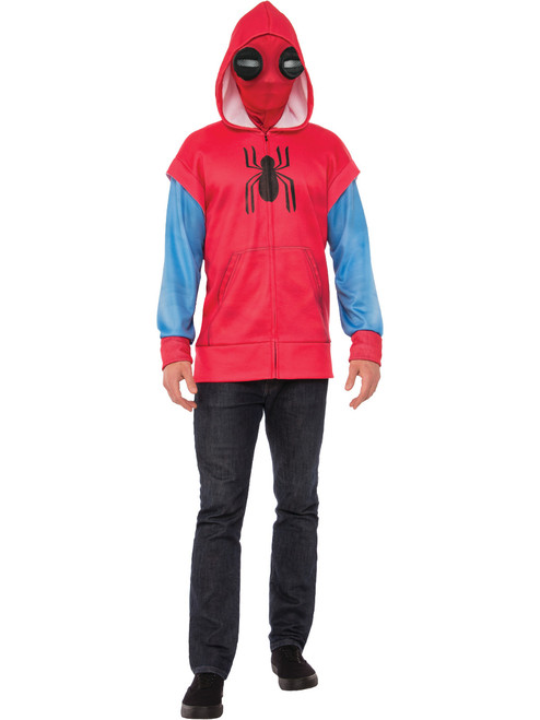 Adult Mens Spider-Man Homecoming Hoodie Sweats Top Costume