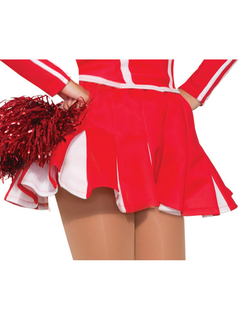 Adult's Womens Red Cheerleader Pleaded Skirt Costume Accessory