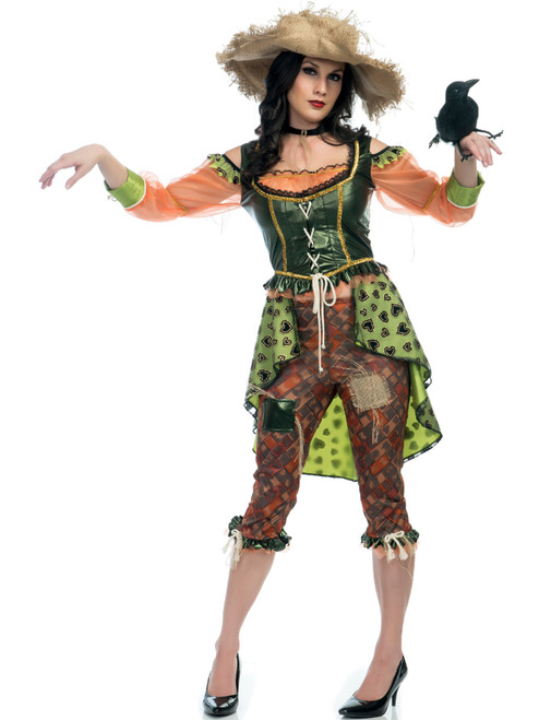 Adult's Womens Country Pun-Kin Scarecrow Costume