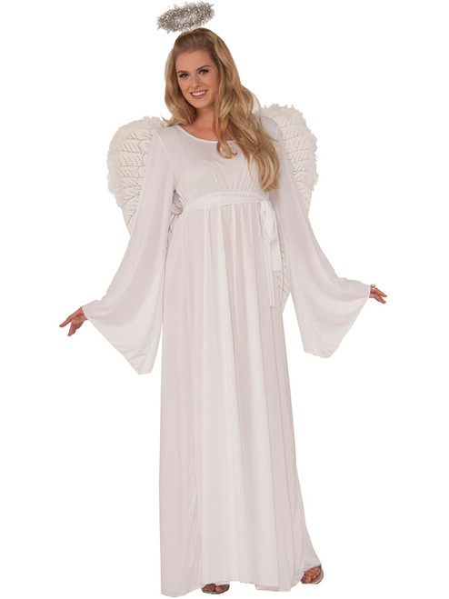Womens Guardian Heaven Sent Snow Golden Fallen Angels Halo Costume