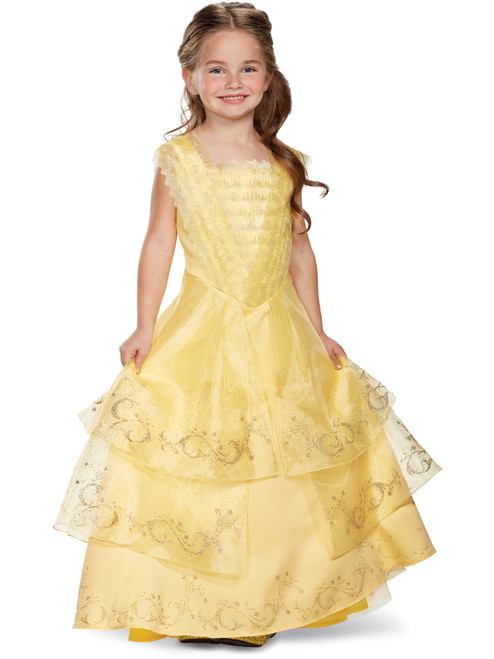 Child's Girls Prestige Beauty And The Beast Belle Gown Costume