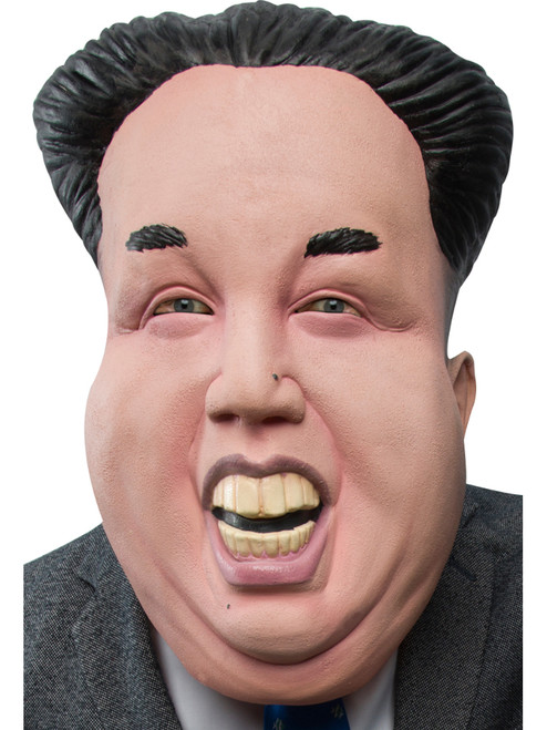 Dear Leader Kim World Leader Latex Mask Costume Accessory