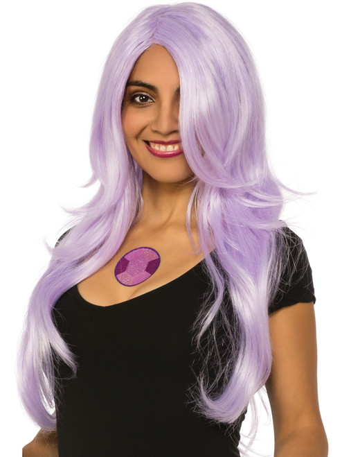 Steven Universe Amethyst Wig And Gem Kit Child's Girls Costume Accessory