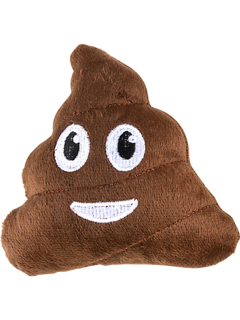 Plush Brown Smiling Face Poop Emoji Stuffed Emoticon Toy 5"