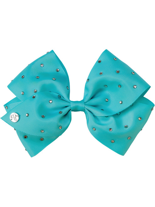 JoJo Siwa Teal Hair Bow With Gems Nickelodeon Costume Accessory