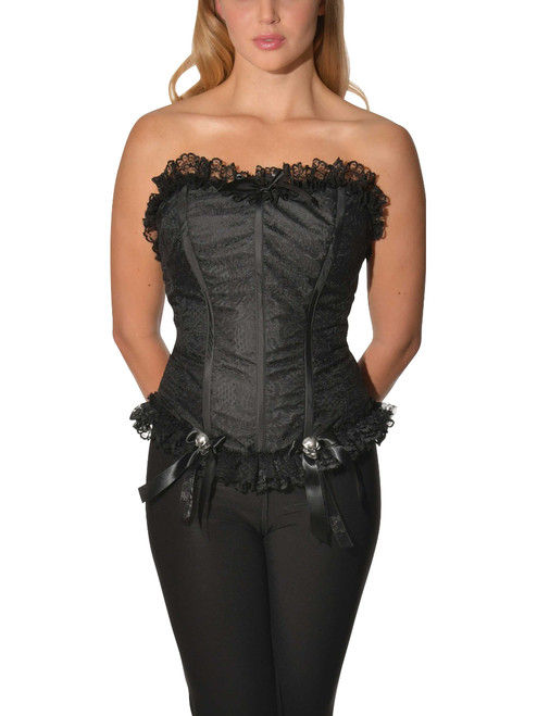 Womens Victorian Era Gothic From The Crypt Bridal Corset Costume Accessory