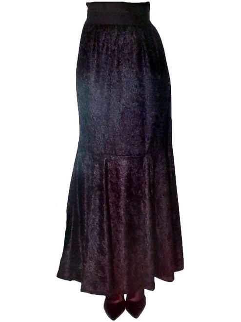 Womens Black Gothic Witch Mermaid Skirt Costume Accessory