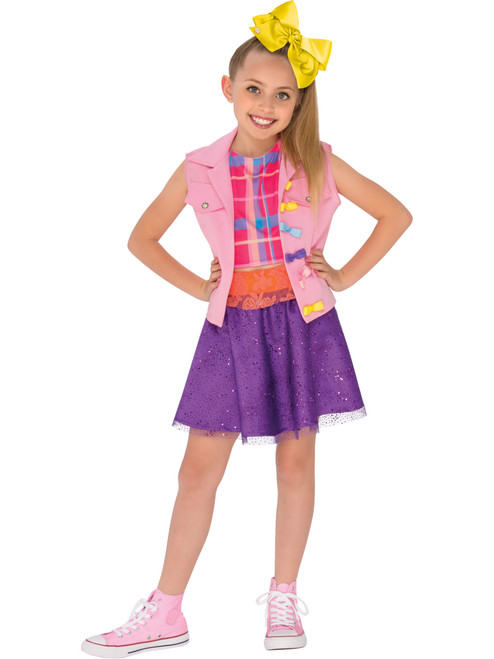 Child's Girls JoJo Siwa Music Video Outfit With Bow Costume