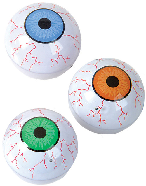 Lot of 12 1.5" Slide Eye Eyeball Ball In Balls Gravity Novelty Toy