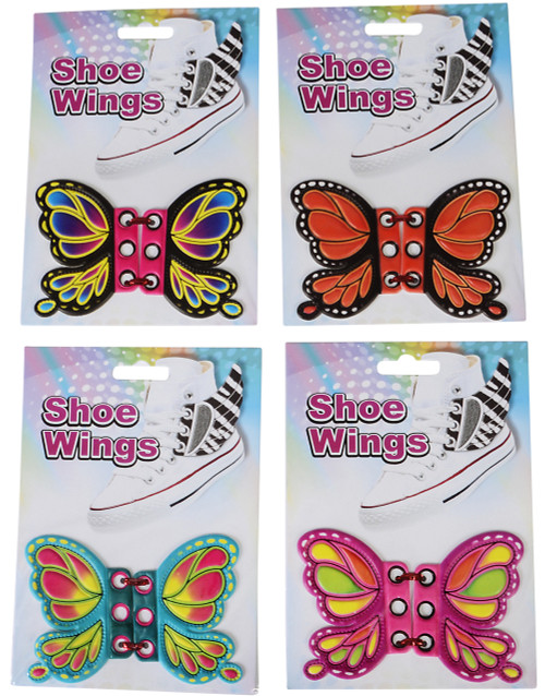 Dozen Butterfly Shoe Wings Shwings Lace Boot Sneaker Costume Accessory