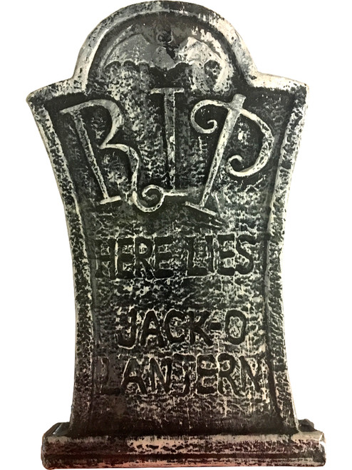 10" Spooky Jack-O-Lantern Gravestone Prop Party Halloween Tombstone Decoration