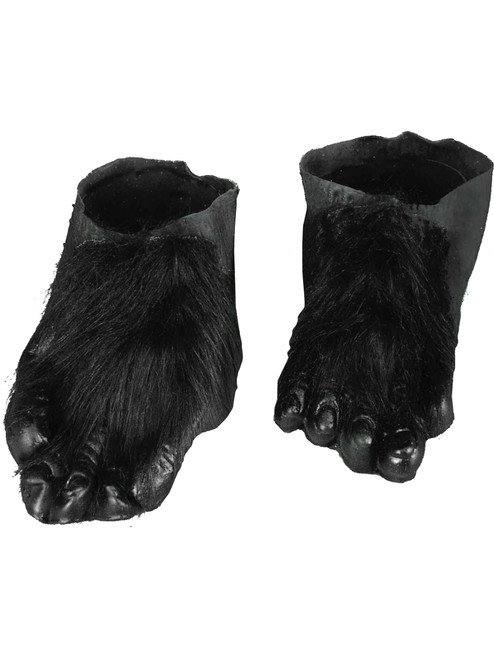 Adults Hairy Black Werewolf Monkey Feet Costume Accessory