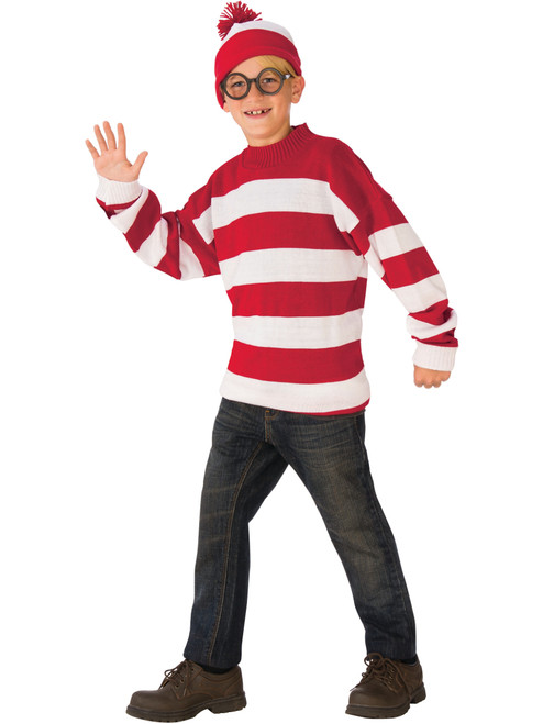 Boys Where's Waldo Iconic Character Deluxe Costume