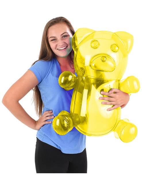 Delicious Candy Large Yellow Gummy Bear Animal Inflatable 24"