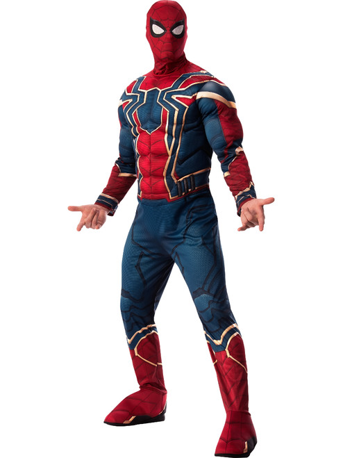 Mens Avengers Infinity War Iron Spider-man Deluxe Costume