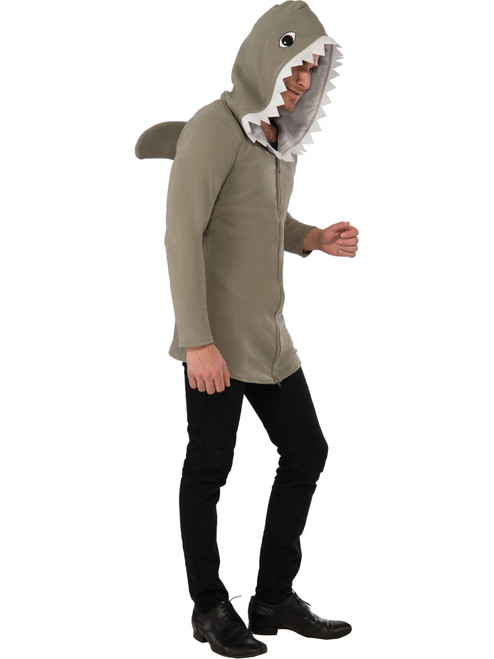 Adults Great White Shark Costume Hoodie