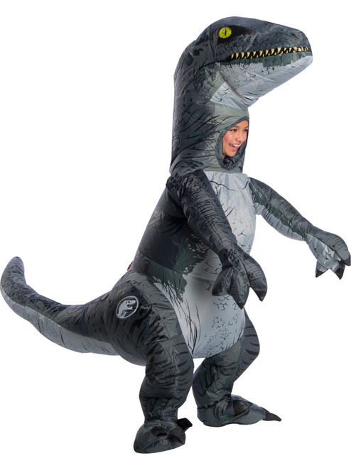 Child's Jurassic World Fallen Kingdom Inflatable Velociraptor Sound Costume