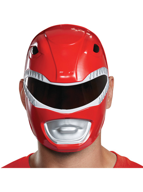Adult's Mens Power Rangers Red Ranger Mask Costume Accessory