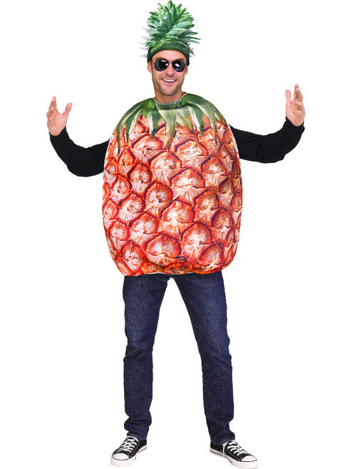 Adult's Mens Fruity Hawaiian Pineapple Costume Standard 33-42