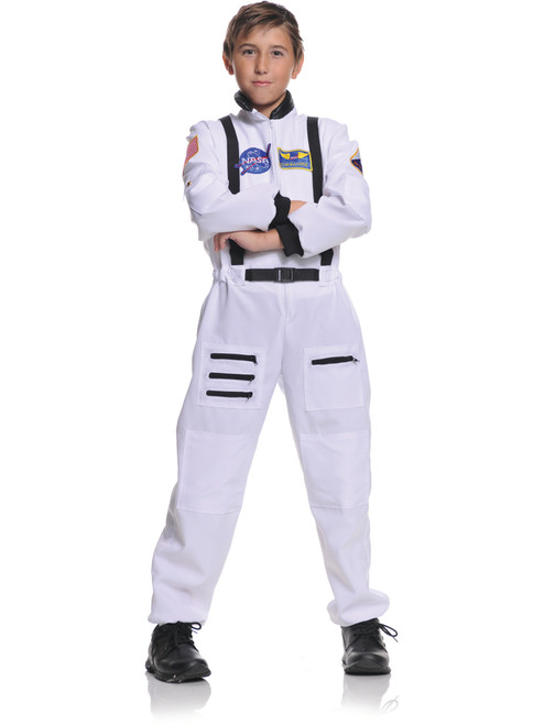 Child's NASA White Astronaut Space Flight Suit Costume