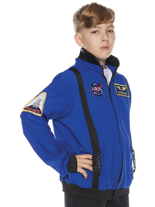 Child's NASA Blue Astronaut Space Jacket Suit Costume