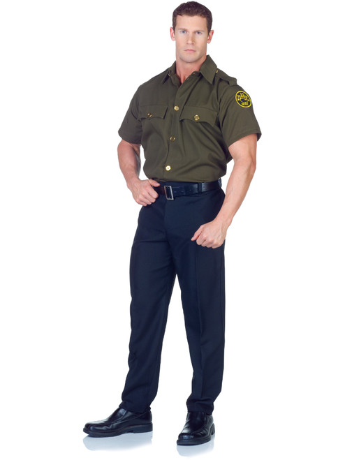 Men's Border Patrol Law Enforcement Costume Shirt