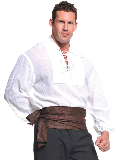 Men's Seven Seas Pirate White Costume Shirt