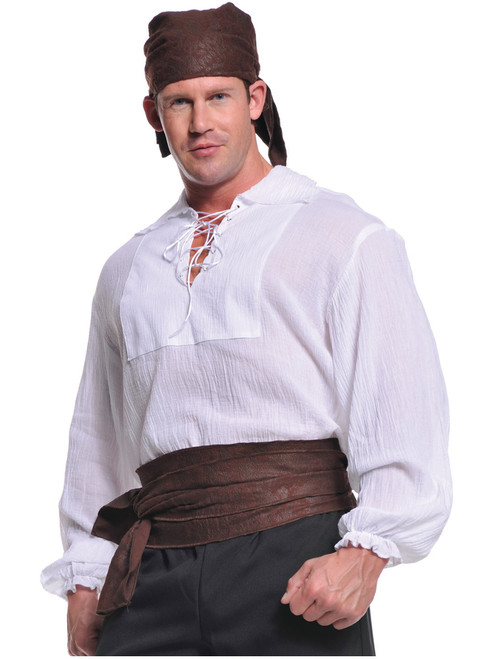 Men's Seven Seas Pirate Cream Costume Shirt