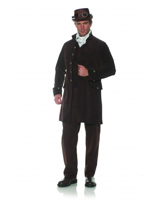 Men's Brown Frock Coat Costume Jacket