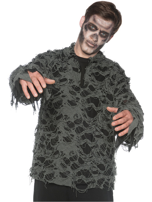 Men's Tattered Undead Zombie Costume Shirt