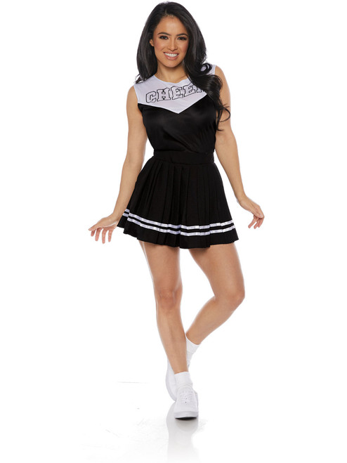 Womens Black Cheerleader Costume