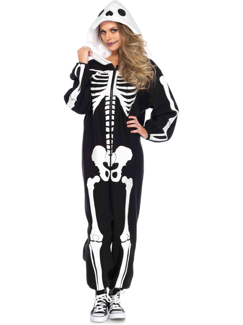 Adult's Women's Skeleton Kigarumi One Piece Suit