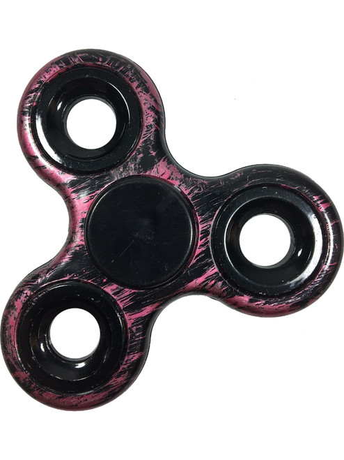 Fidget Spinner High Speed Pink Distressed Metal Hand Spinning Relief Toy