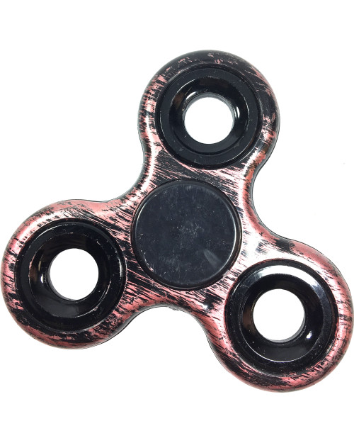 Fidget Spinner High Speed Silver Distressed Metal Hand Spinning Relief Toy