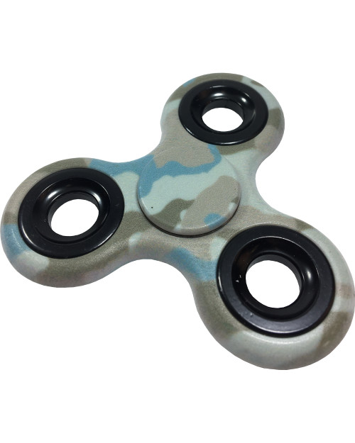 Fidget Spinner High Speed Grey Camo Camouflage Hand Spinning Relief Toy