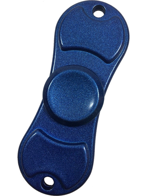 blue metal fidget spinner