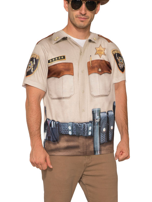 Adult Mens County Line State Sheriff Sublimation Shirt