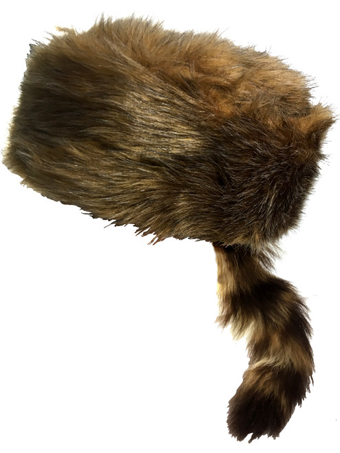 Adults Large Daniel Boone Raccoon Blonde Coonskin Hat Costume Accessory