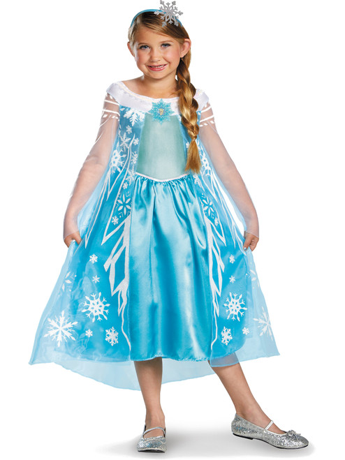 Disney Frozen Deluxe Elsa Costume With Headband