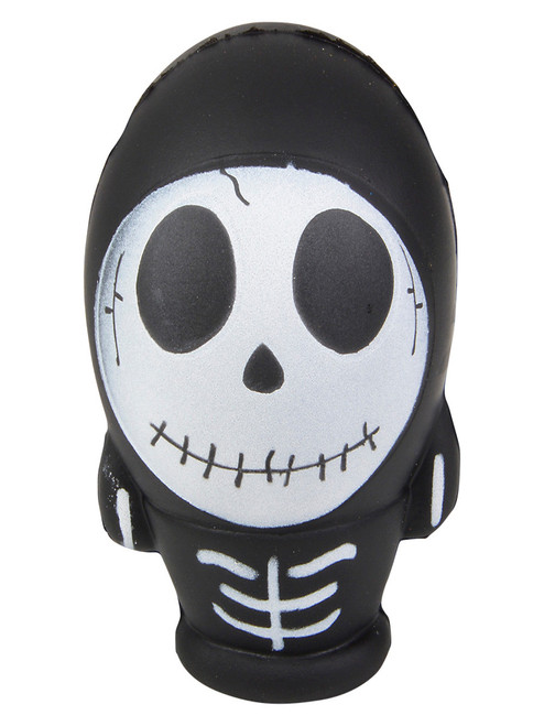 4" Black Squish Skeleton