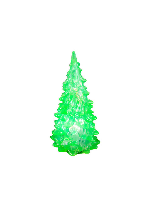 Green Light-Up 5" Christmas Tree Decoration