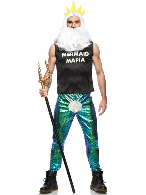 Mens Mermaid Mafia King Of The Ocean Costume