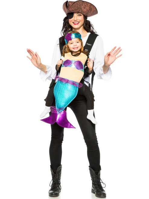 Adult's Baby And Me Pirate And Mermaid Carrier Costume Accessory Kit