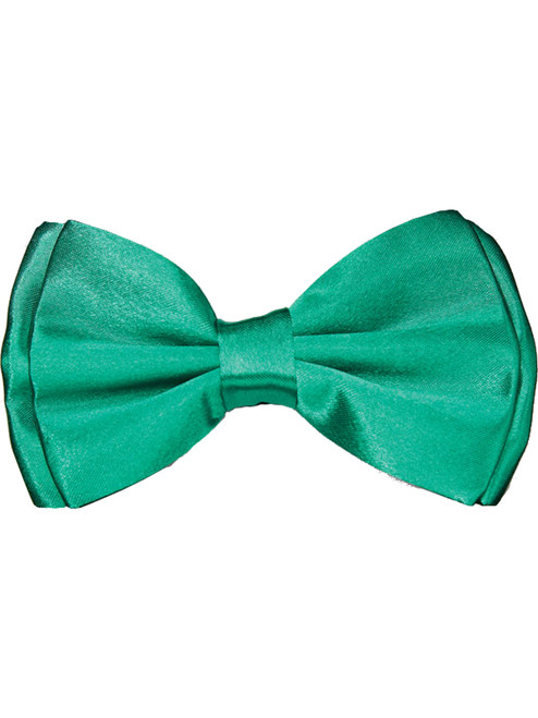 Adults Saint Patrick's Day Green Satin Bow Tie Costume Accessory