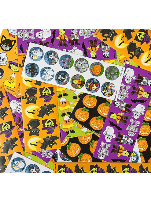 100 Sheets Assorted Halloween Stickers