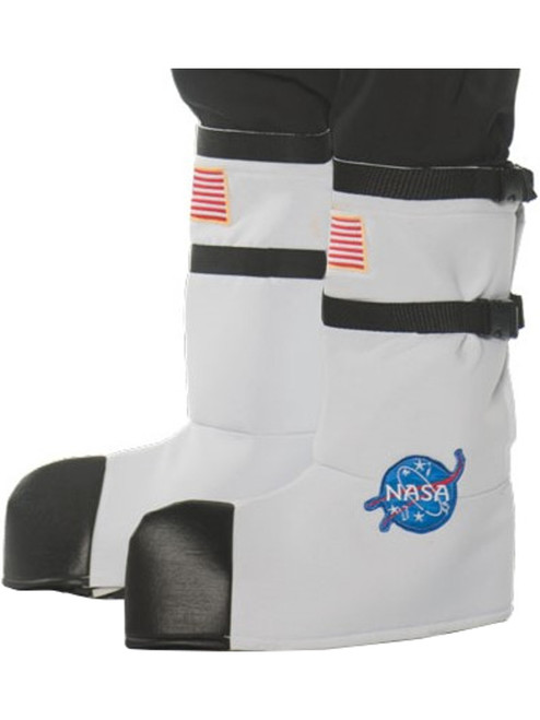 Child's White Astronaut Boot Tops Costume Accessory