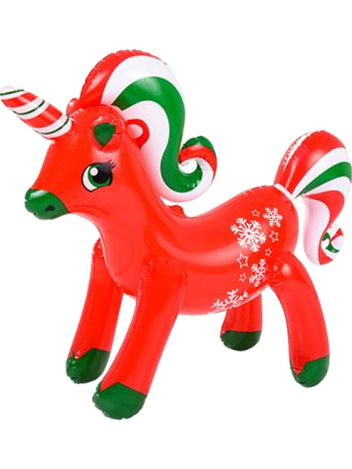 Christmas Red Unicorn 24" Inflatable Toy Decoration