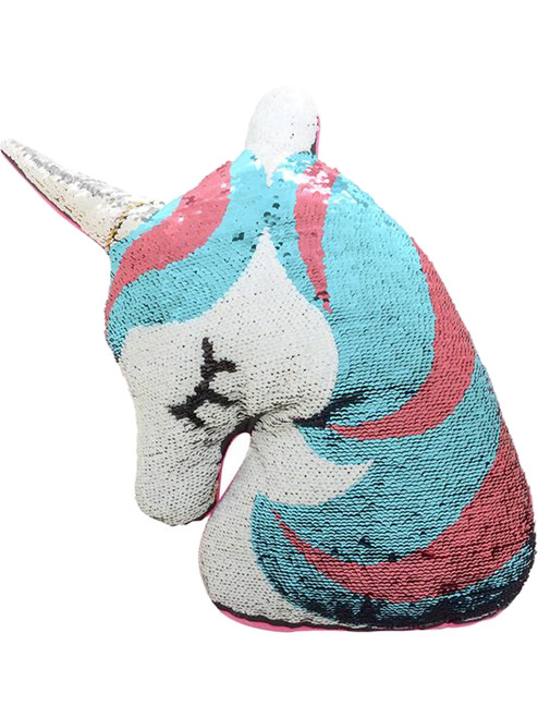 Flip Sequin Unicorn 16" Plush Bedroom Cushion Pillow Decoration