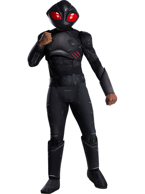 Mens Black Manta Aquaman Movie Supervillain Suit Deluxe Costume